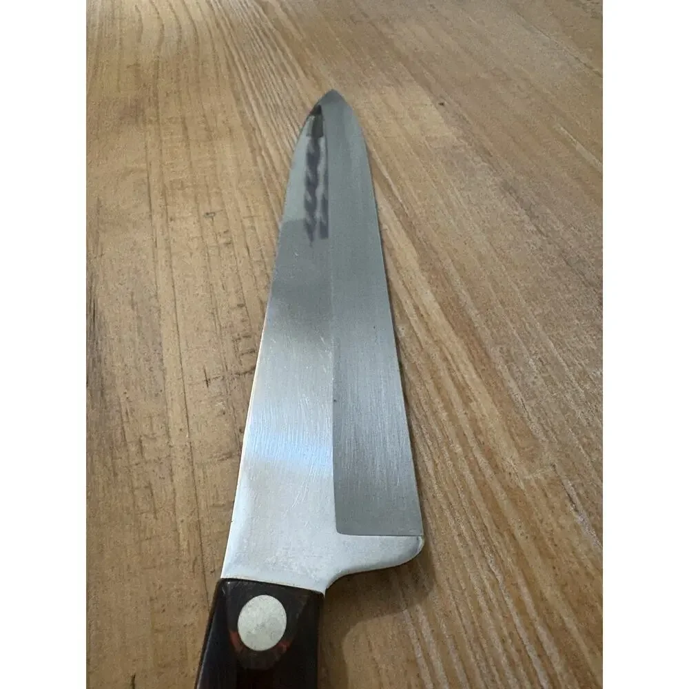 Vintage CUTCO French Chef Knife 1725 Classic Marbled Brown Handle 9” Blade